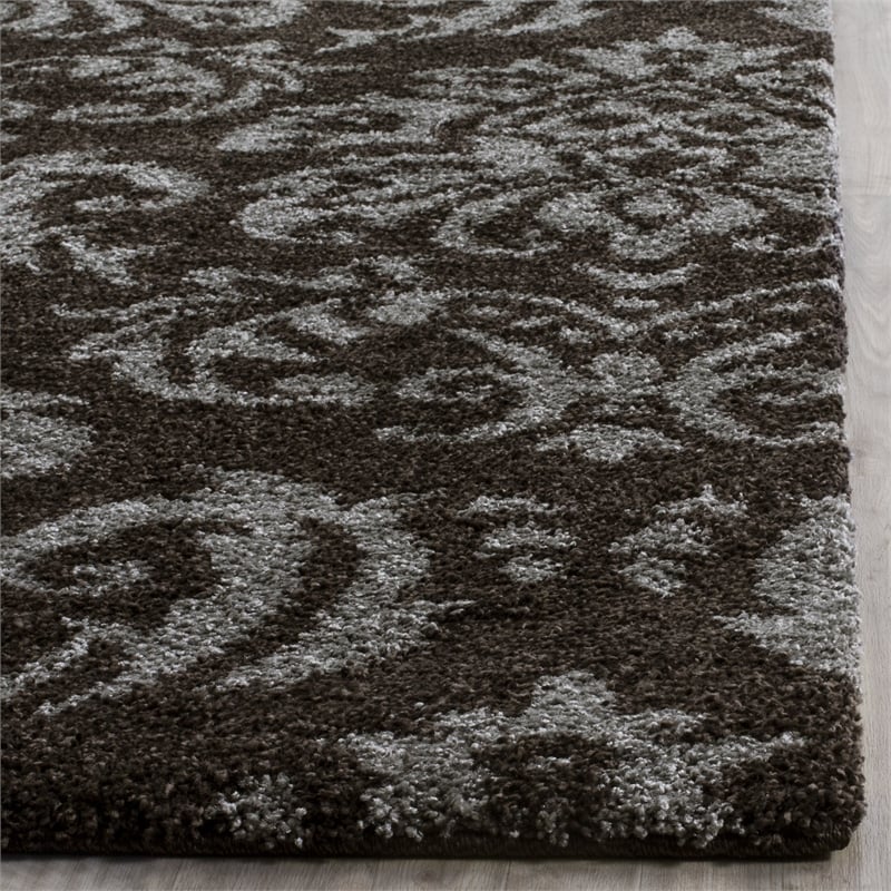 Safavieh Florida Shag Dark Brown Shag Rug - 3'3