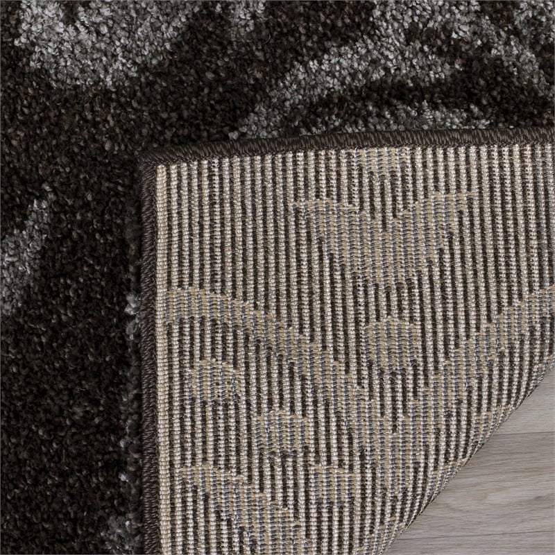 Safavieh Florida Shag Dark Brown Shag Rug - Runner 2'3
