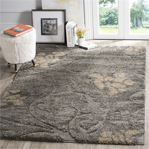 Safavieh Florida Shag Grey Shag Rug - 3'3&quot x 5'3&quot