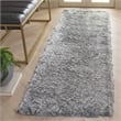 Safavieh Paris Shag Silver Shag Rug - Runner 2'3
