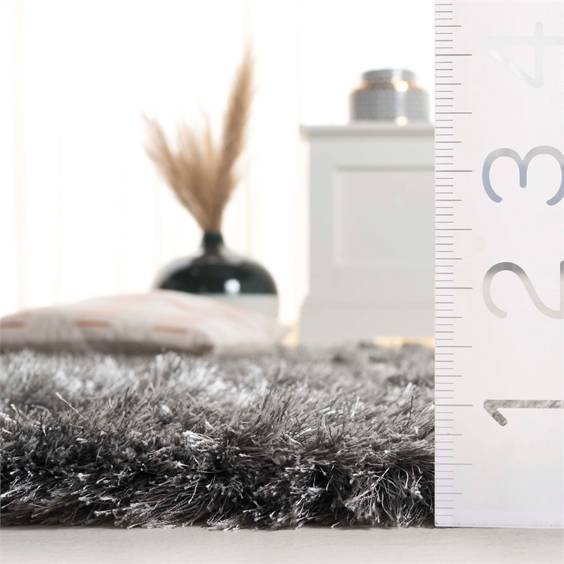 Safavieh Paris Shag Silver Shag Rug - Runner 2'3