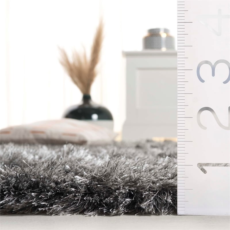 Safavieh Paris Shag Silver Shag Rug - Runner 2'3