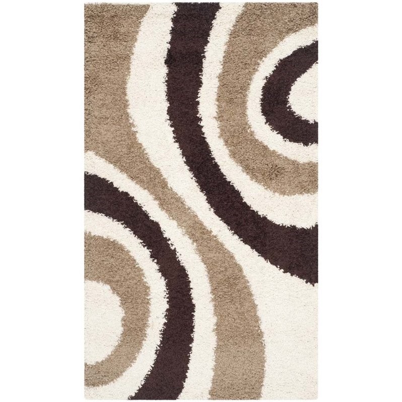 Safavieh Supreme Shag 4 x 6 Silver Indoor Solid Area Rug in the Rugs  department at