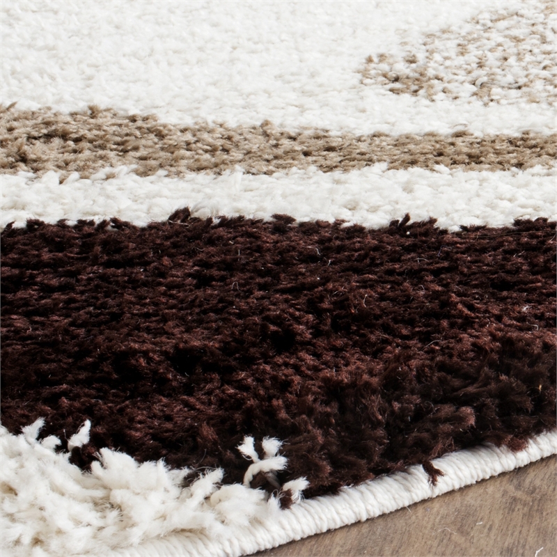 Safavieh Art Shag Ivory Shag Rug - Round 5'