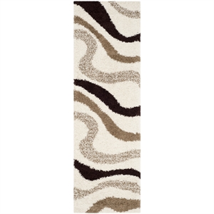 Safavieh Art Shag Ivory Shag Rug - Runner 2'3&quot x 9'
