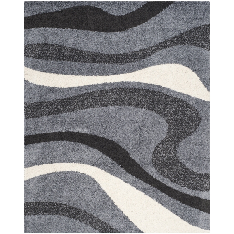 Safavieh Art Shag Grey Shag Rug - 6' x 9'