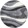 Safavieh Art Shag Grey Shag Rug - Round 5'