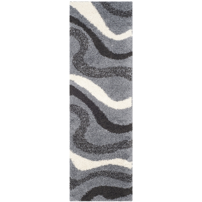 Safavieh Art Shag Grey Shag Rug - Runner 2'3