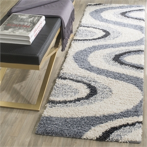 Safavieh Art Shag Ivory Shag Rug - 6' x 9'