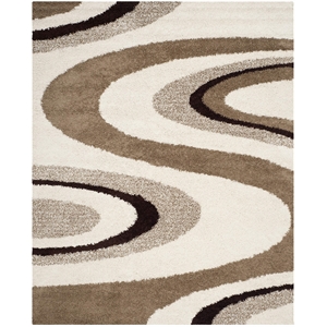 Safavieh Art Shag Ivory Shag Rug - Square 5'
