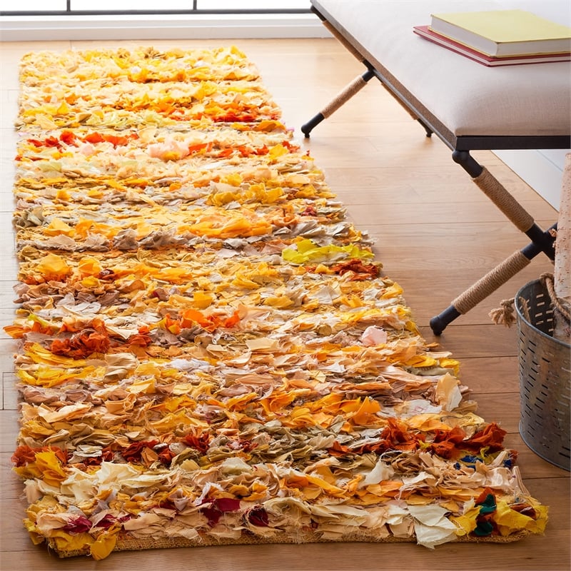 Safavieh Shag Gold Shag Rug - Runner 2'3