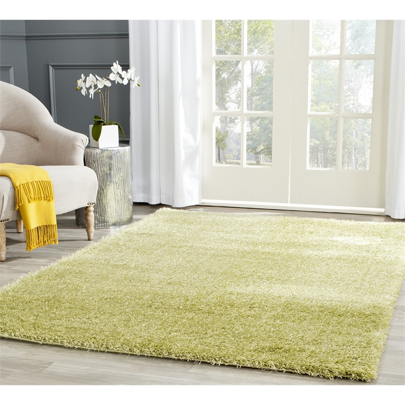 Safavieh Charlotte Shag Green Shag Rug - 5'1