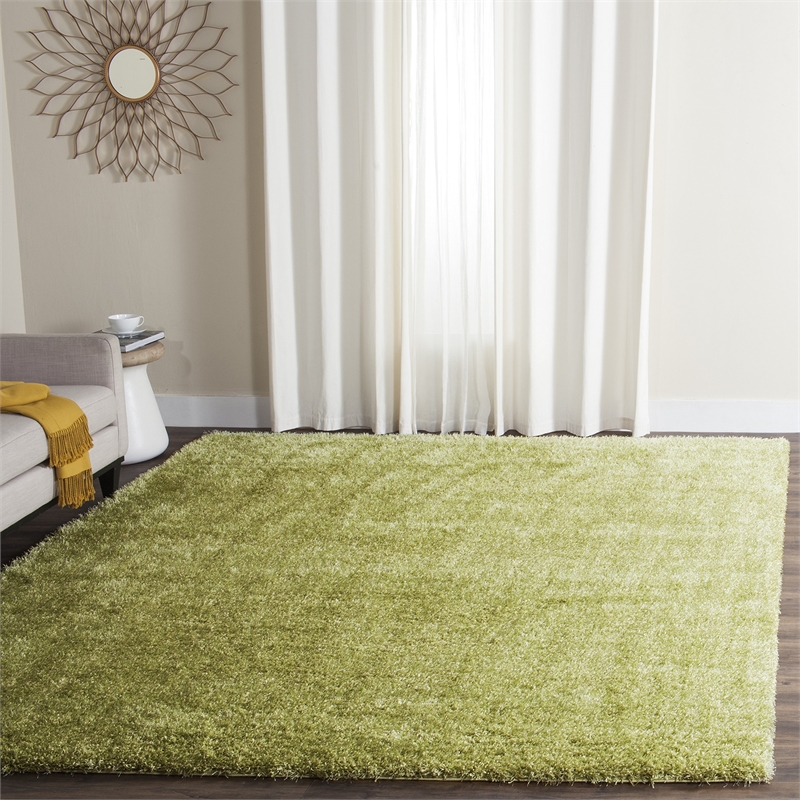 Safavieh Charlotte Shag Green Shag Rug - 5'1