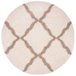 Safavieh Dallas Shag Ivory Shag Rug - Round 6'