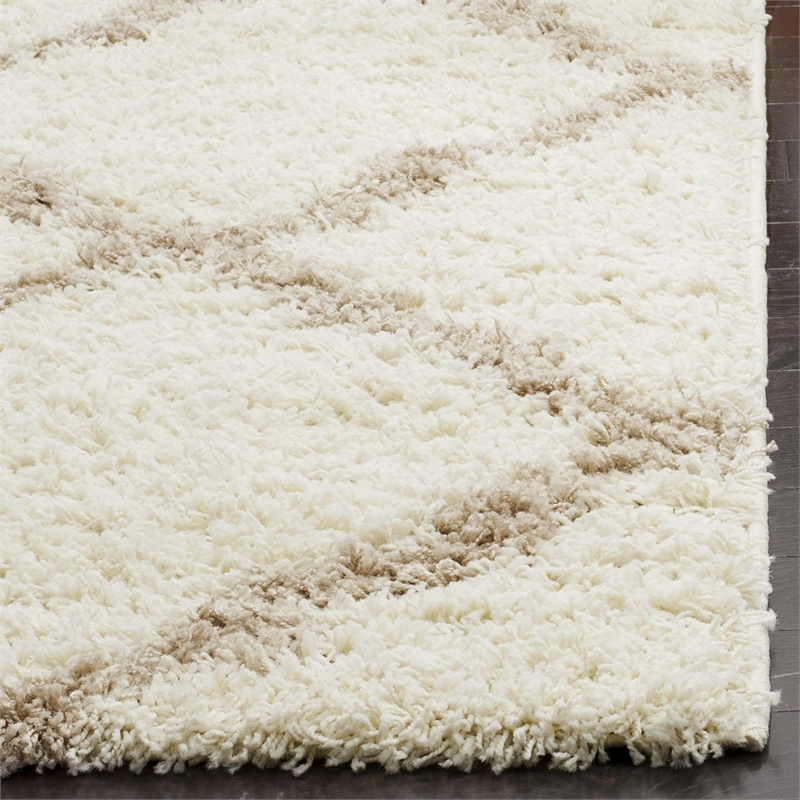 Safavieh Dallas Shag Ivory Shag Rug - Square 6'