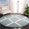 Safavieh Dallas Shag Light Blue Shag Rug - Round 6'