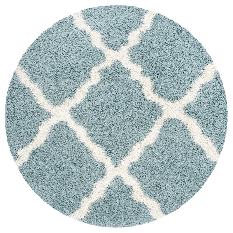 Safavieh Dallas Shag Light Blue Shag Rug - Round 6'