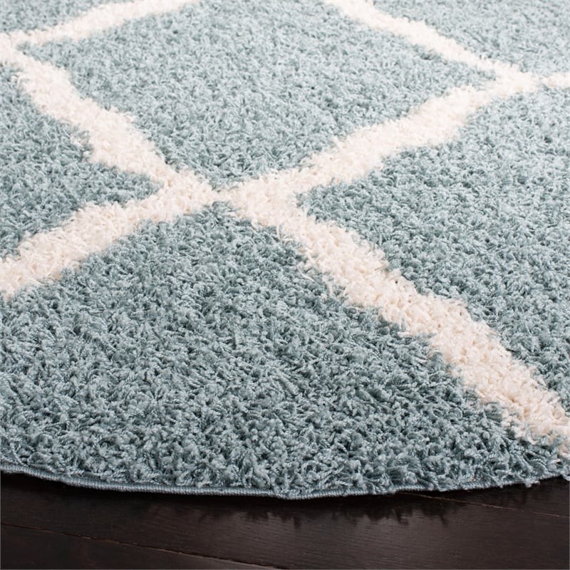 Safavieh Dallas Shag Light Blue Shag Rug - Round 6'