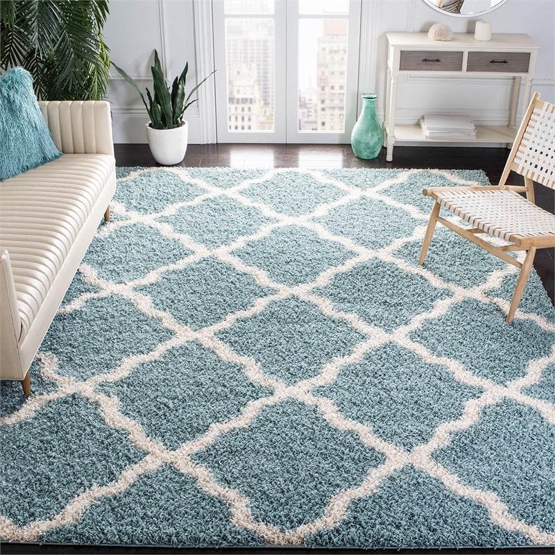 Safavieh Dallas Shag Light Blue Shag Rug - Square 6'