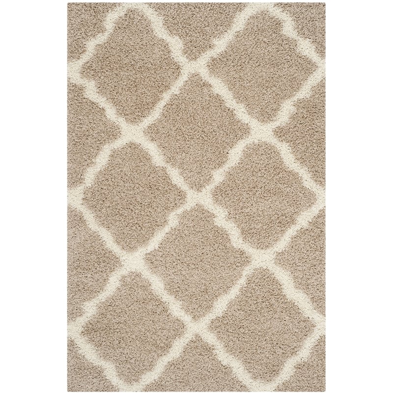 Safavieh Dallas Shag Beige Shag Rug - 6' x 9'