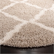 Safavieh Dallas Shag Beige Shag Rug - Round 6'