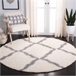 Safavieh Dallas Shag Ivory Shag Rug - Round 6'