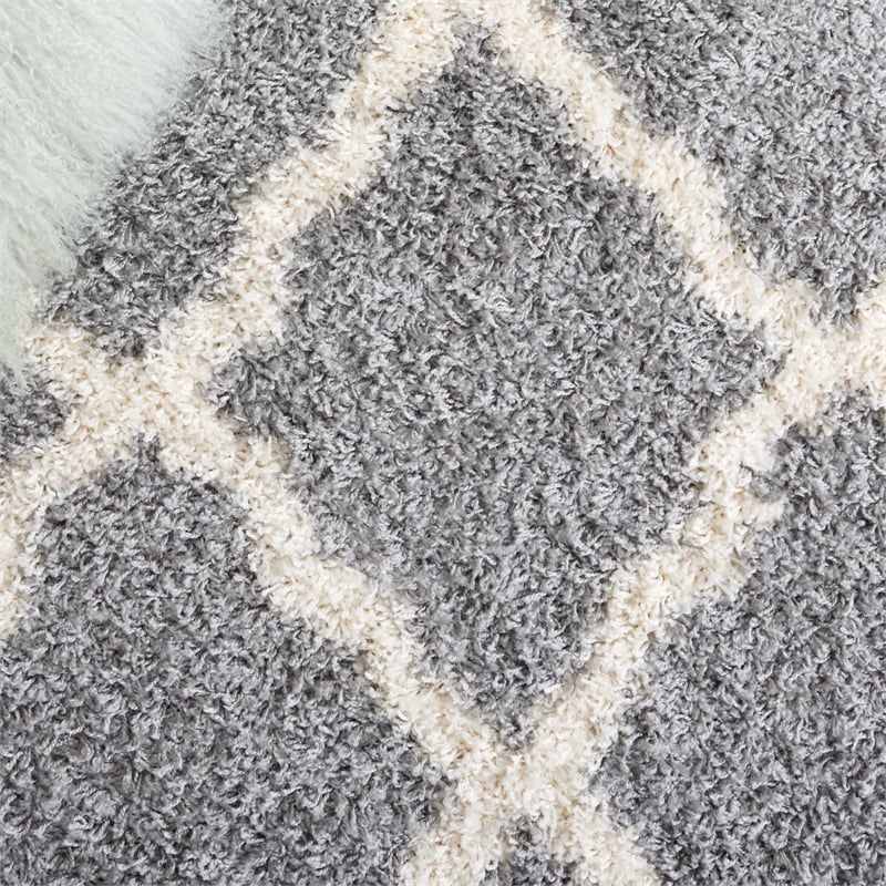 Safavieh Dallas Shag Grey Shag Rug - 6' x 9'