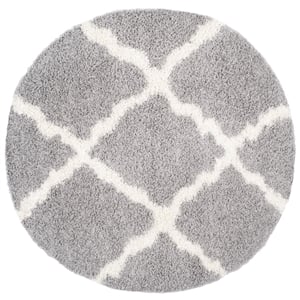 Safavieh Dallas Shag Grey Shag Rug - Round 6'