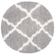 Safavieh Dallas Shag Grey Shag Rug - Round 6'