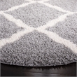 Safavieh Dallas Shag Grey Shag Rug - Round 6'