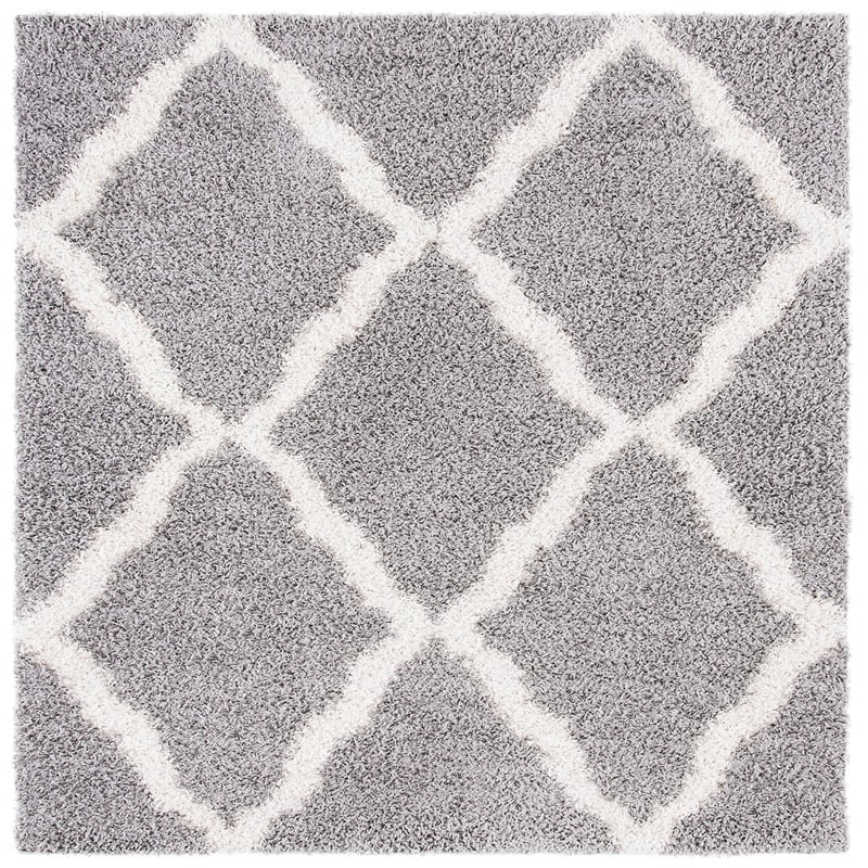 Safavieh Dallas Shag Grey Shag Rug - Square 6'