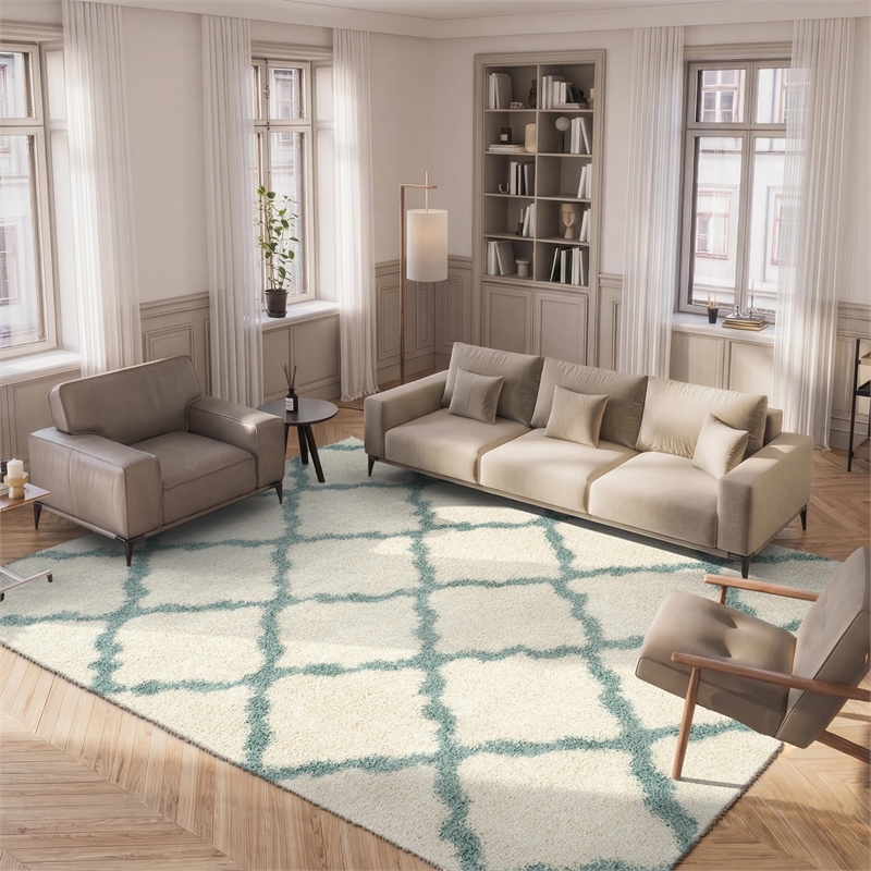 Safavieh Dallas Shag Ivory Shag Rug - 8' x 10'