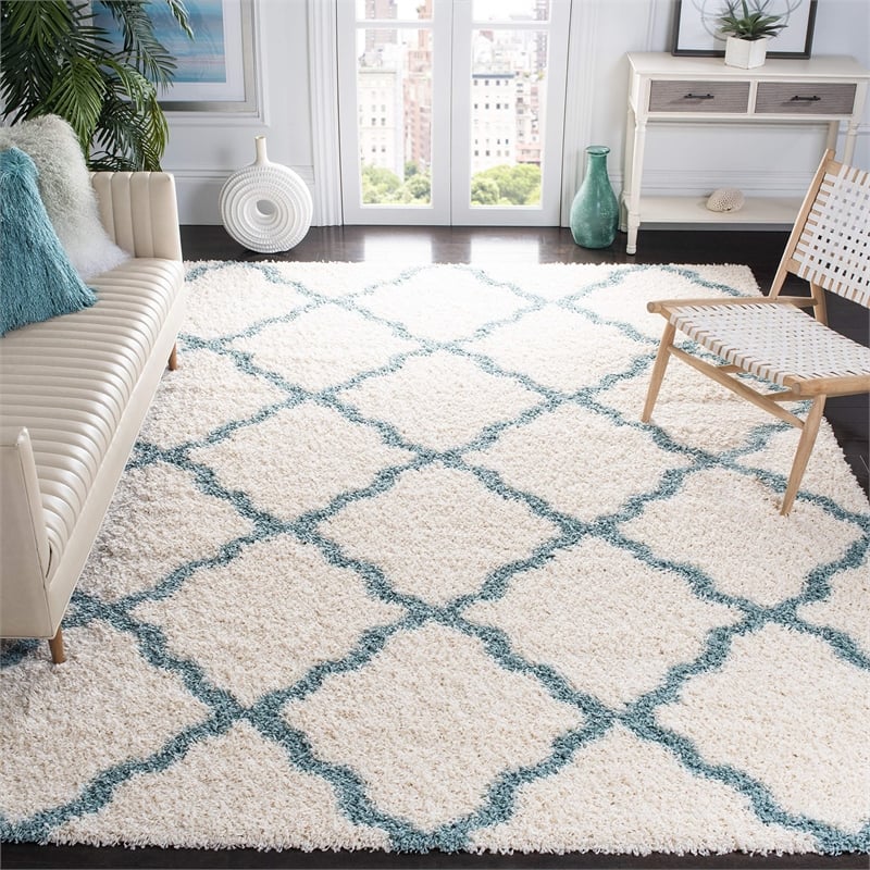 Safavieh Dallas Shag Ivory Shag Rug - Square 6'