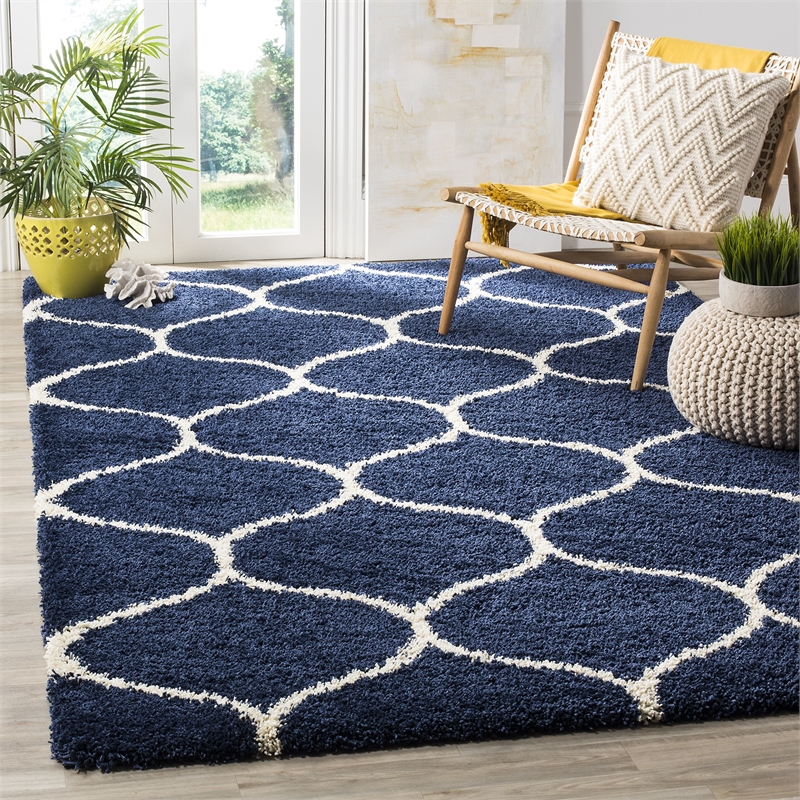 Safavieh Hudson Shag Navy Shag Rug - 4' x 6'