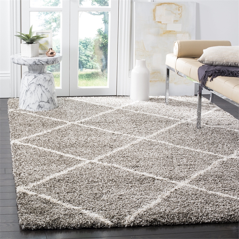 Safavieh Hudson Shag Grey Shag Rug - 9' x 12'