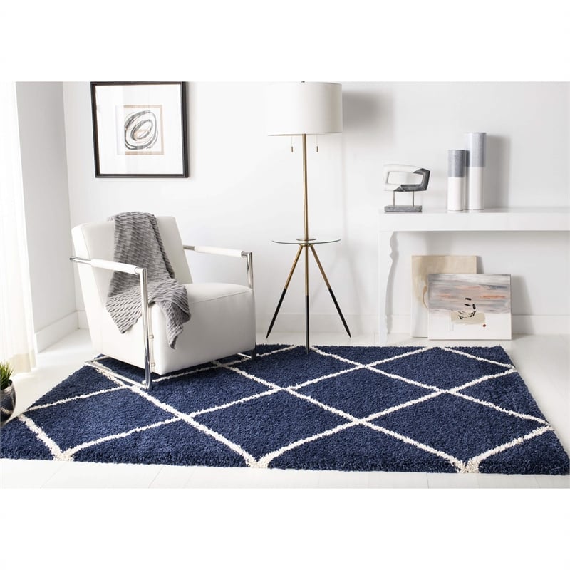 Safavieh Hudson Shag Navy Shag Rug - 4' x 6'