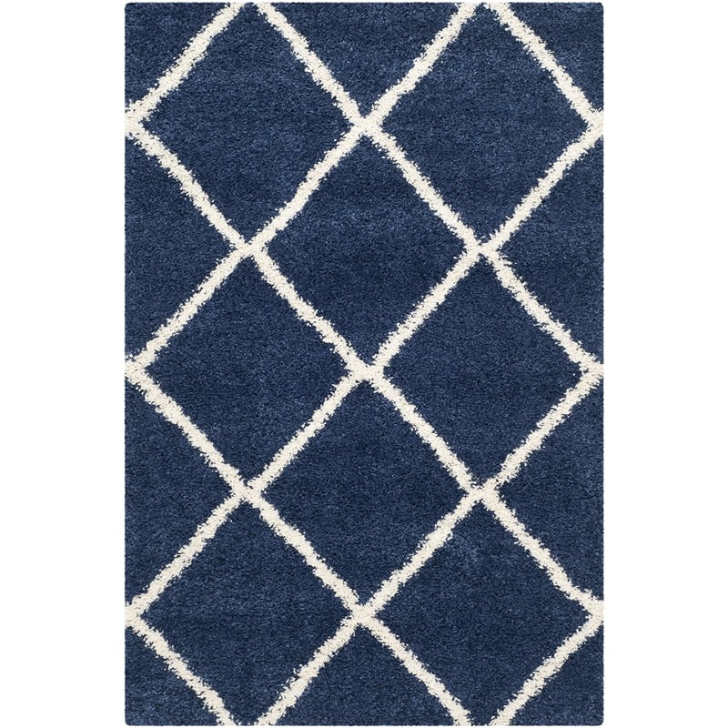 Safavieh Hudson Shag Navy Shag Rug - 4' x 6'