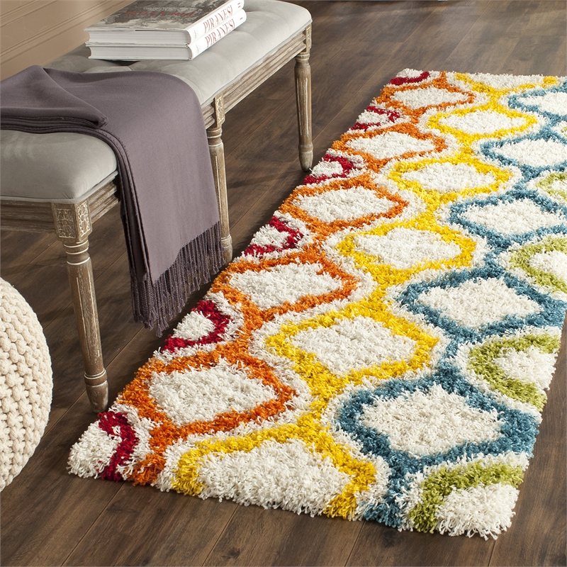 Safavieh Shag Ivory Shag Rug - Runner 2'3