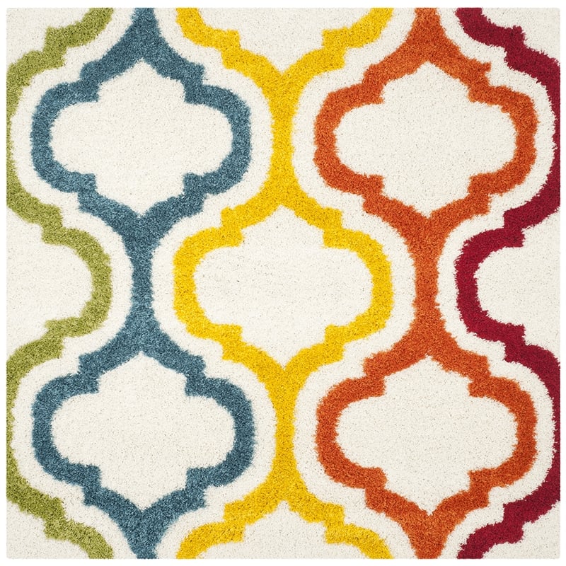 Safavieh Shag Ivory Shag Rug - Square 6'7