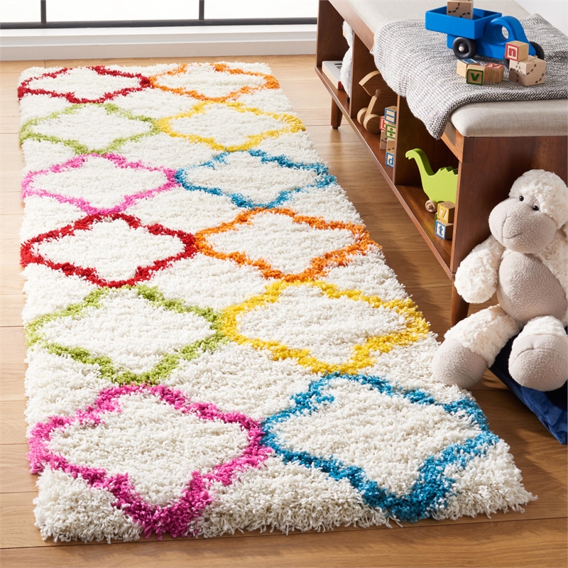 Safavieh Shag Ivory Shag Rug - Runner 2'3