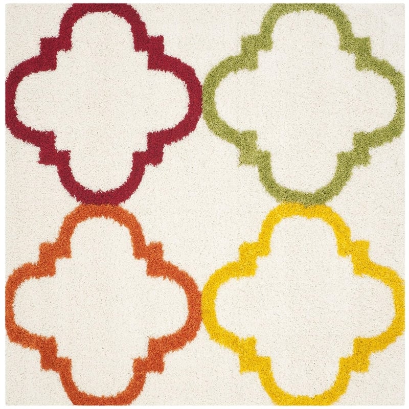 Safavieh Shag Ivory Shag Rug - Square 6'7