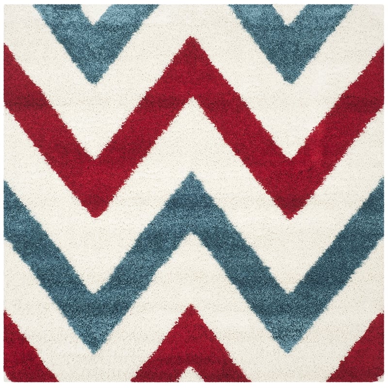 Safavieh Shag Ivory Shag Rug - Square 6'7