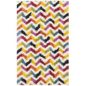 Safavieh Shag Ivory Shag Rug - 5'3&quot x 7'6&quot