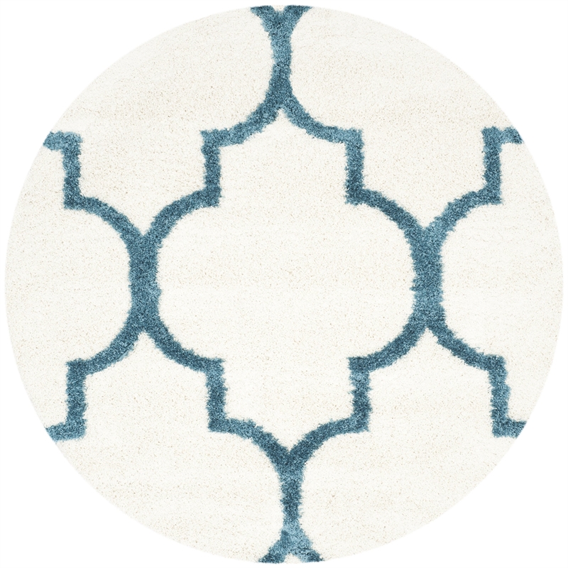 Safavieh Shag Ivory Shag Rug - Round 6'7