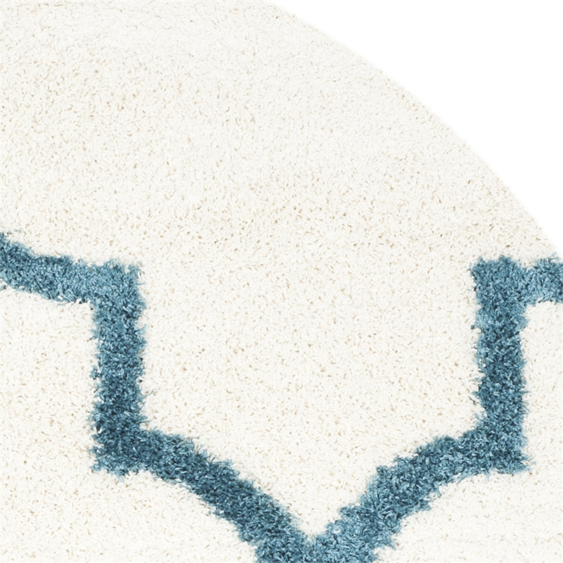 Safavieh Shag Ivory Shag Rug - Round 6'7