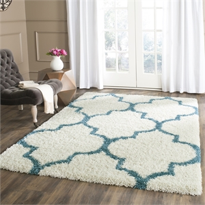 Safavieh Shag Ivory Shag Rug - Square 6'7&quot