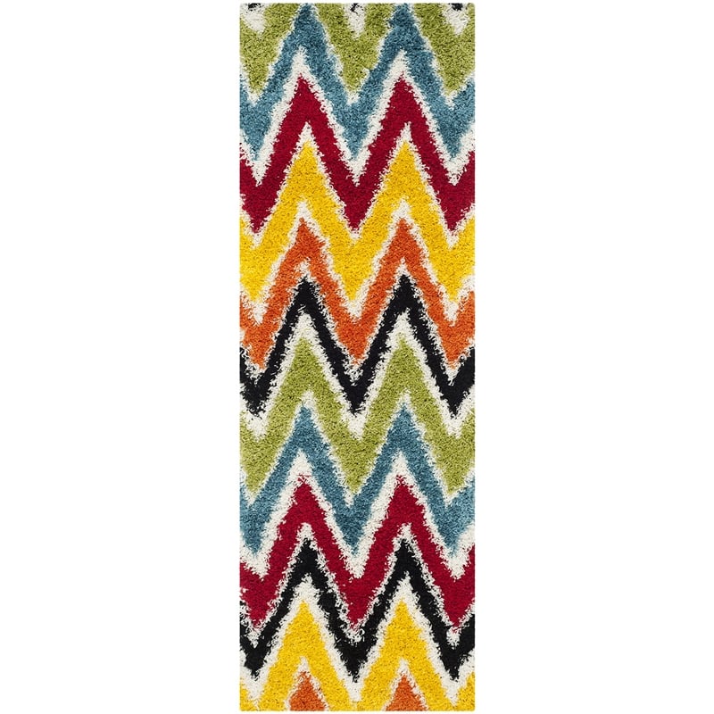 Safavieh Shag Ivory Shag Rug - Runner 2'3