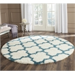 Safavieh Shag Ivory Shag Rug - Round 6'7