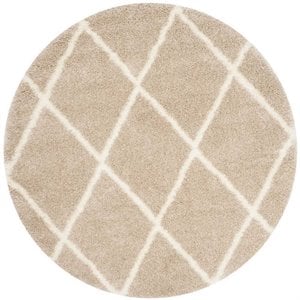 Safavieh Montreal Shag Beige Shag Rug - Round 6'7&quot