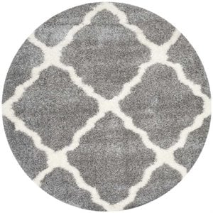 Safavieh Montreal Shag Grey Shag Rug - Round 6'7&quot